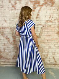 Indie Stripe Midi Dress