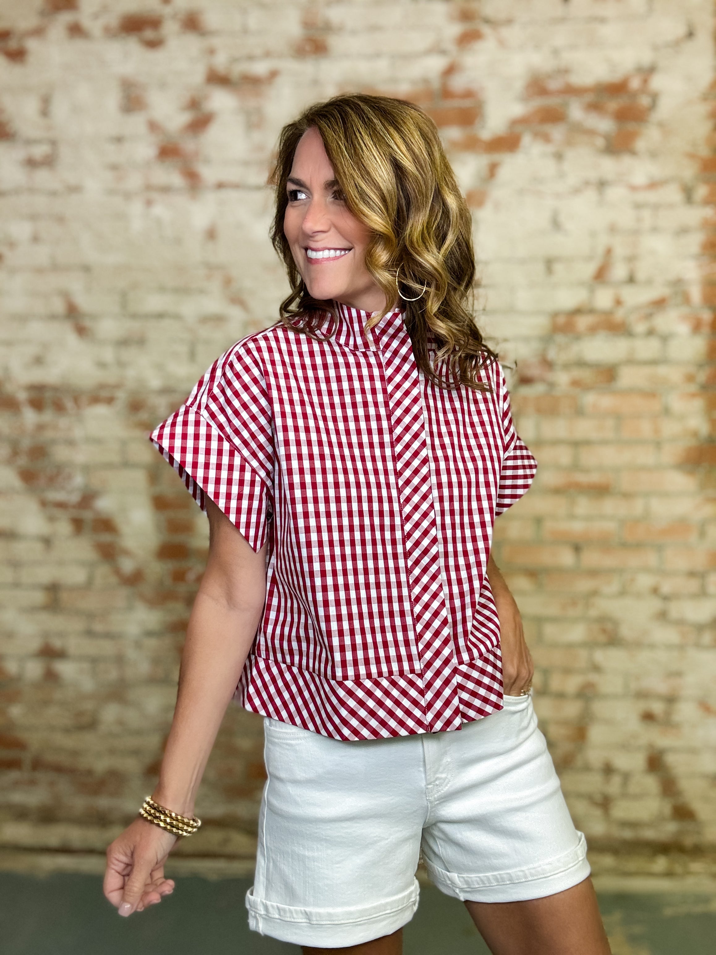 Simon Checkered Top