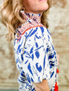 Frankie Embroidered Print Top