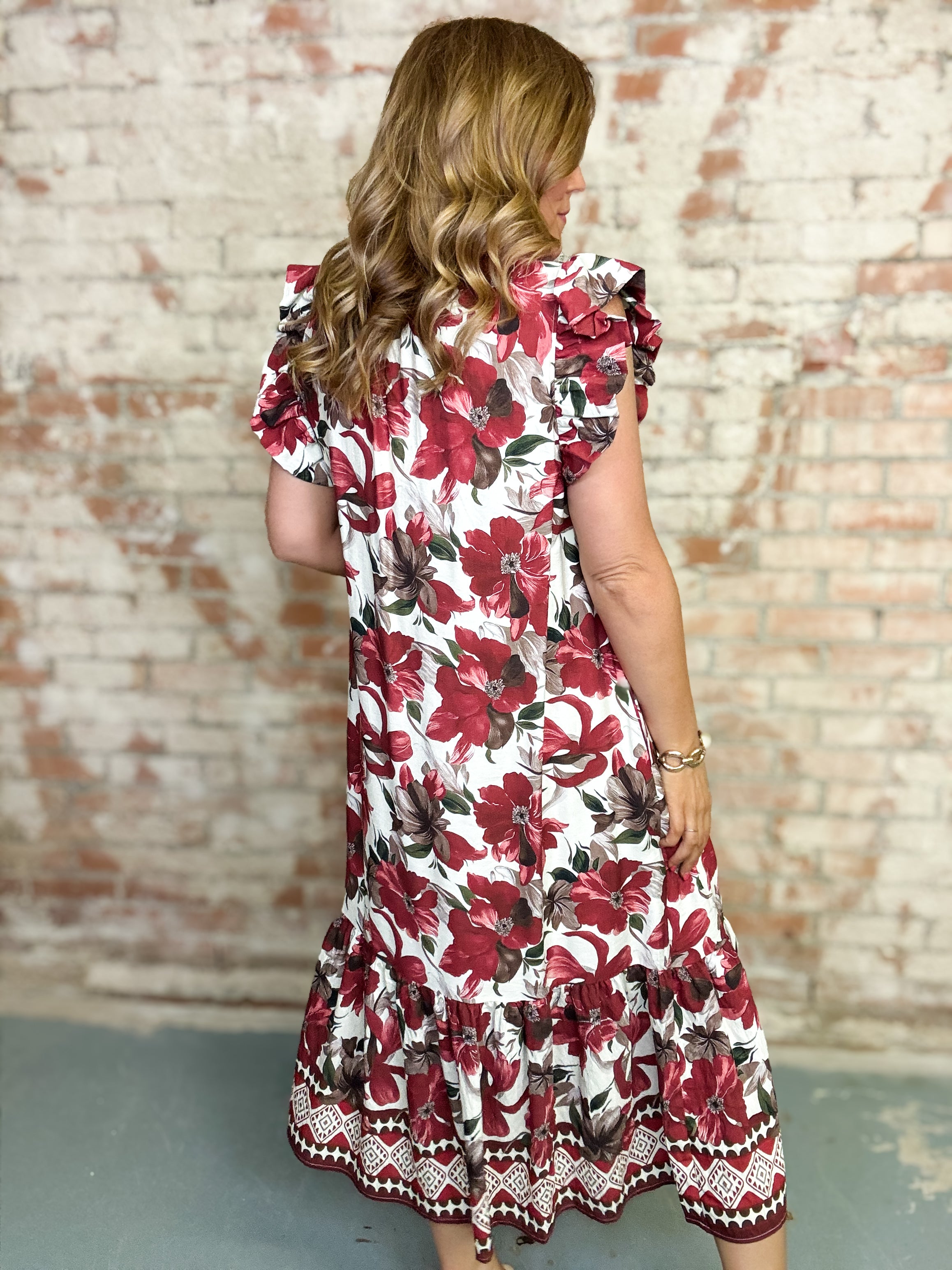 Lizzette Floral Midi Dress
