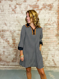 Danielle Stripe Shift Dress