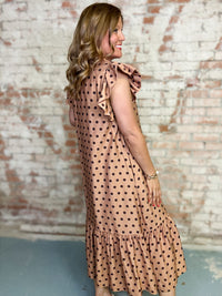 Karenda Polka Dot Midi Dress