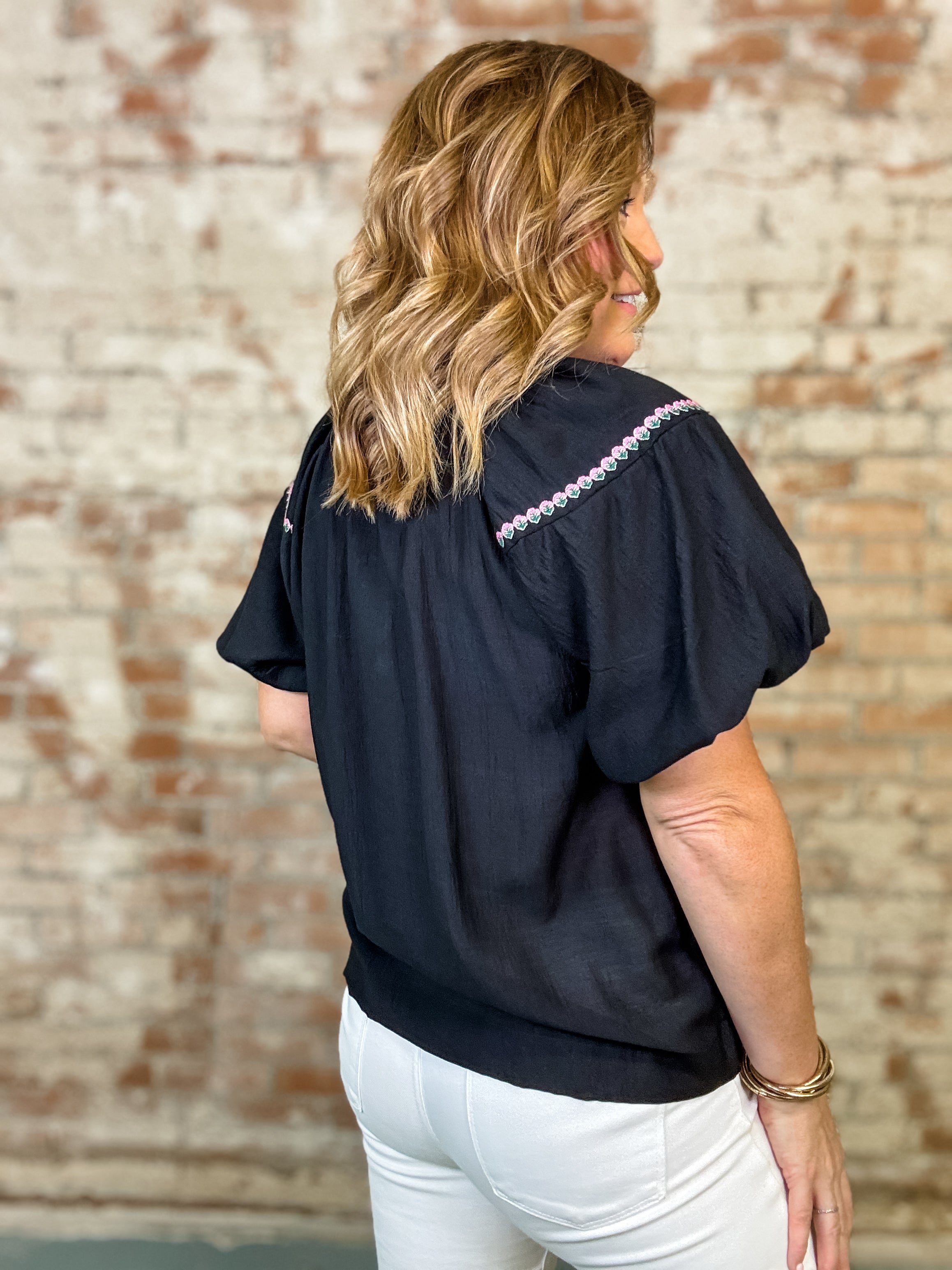 Trina Embroidered Top