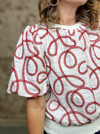 Gabriella Bubble Sleeve Top
