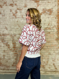 Gabriella Bubble Sleeve Top