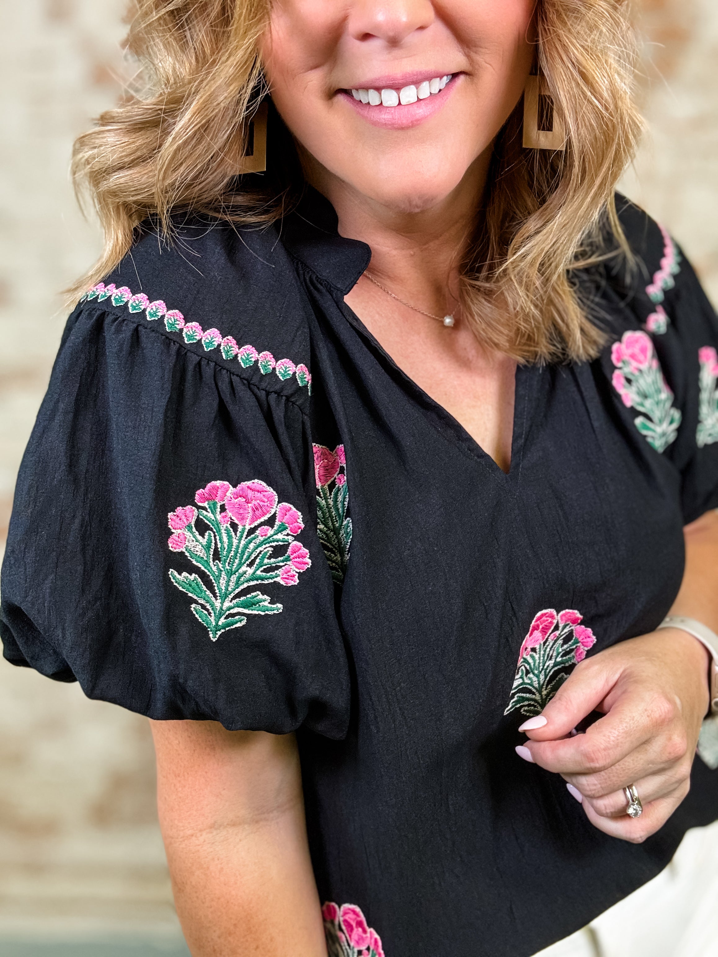 Trina Embroidered Top