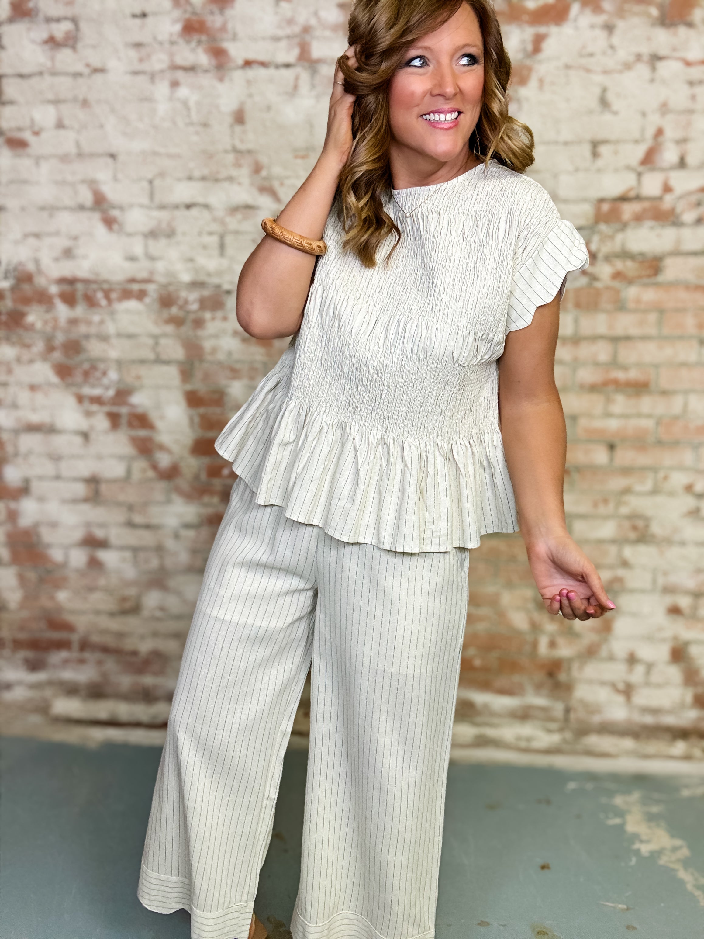 Venus Pinstripe Set