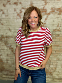 Nancy Stripe Casual Top