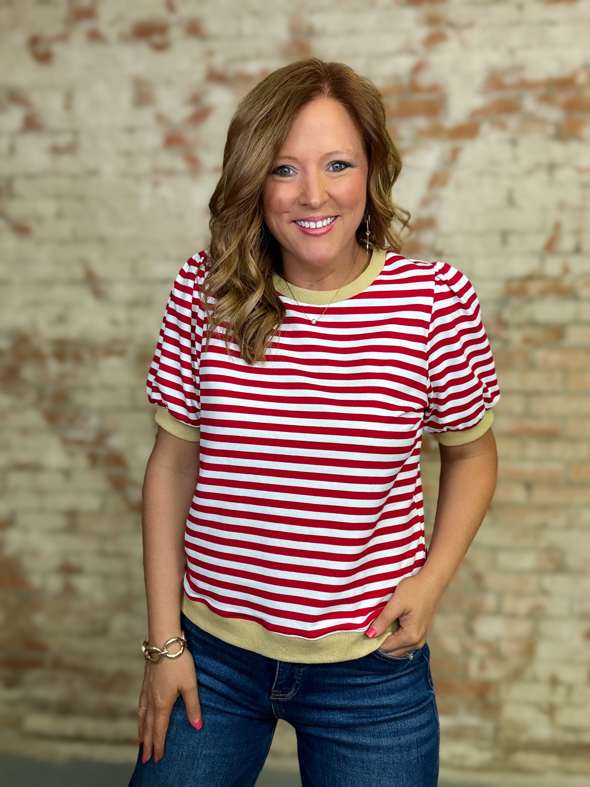 Nancy Stripe Casual Top