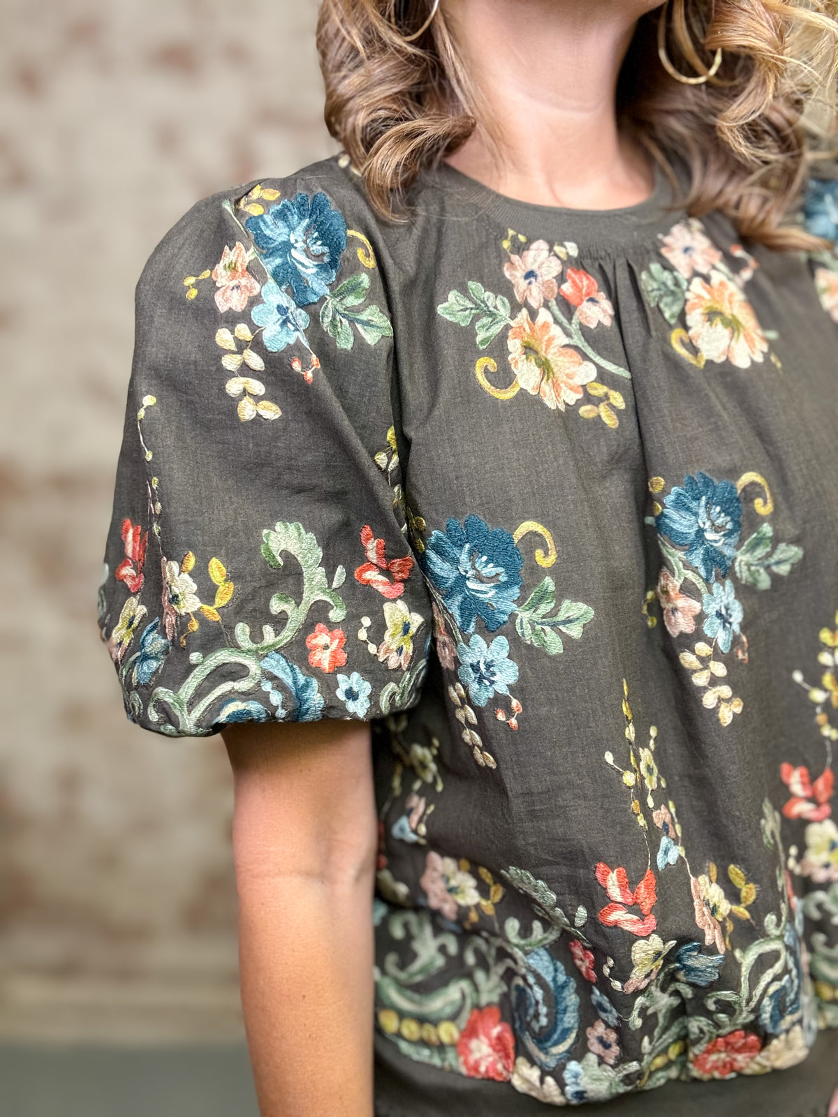 Shelly Embroidery Top
