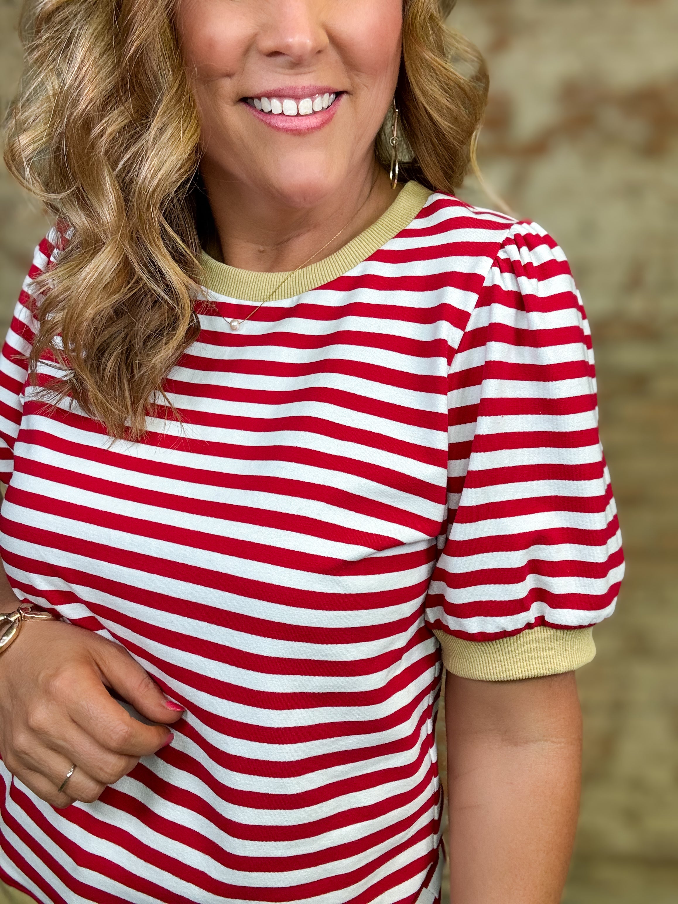 Nancy Stripe Casual Top