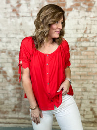 Deanna Scallop Sleeve Top