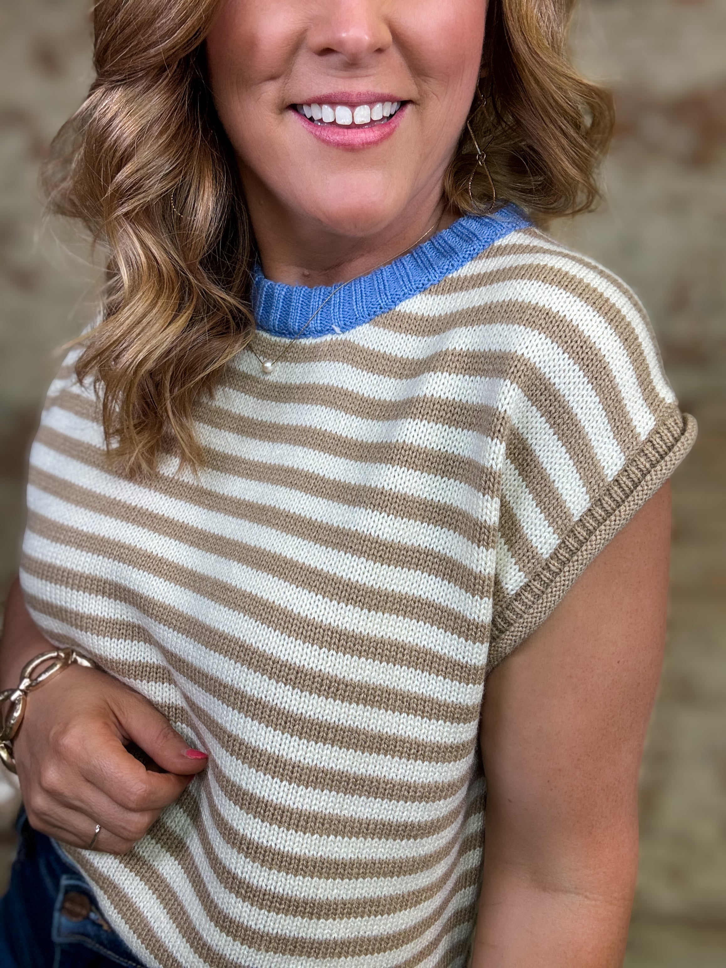 Alexandra Stripe Knit Top
