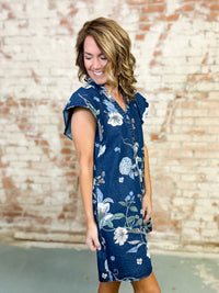 Rilee Floral Denim Dress