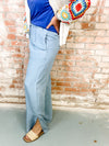 Richardson Wide Leg Chambray Pants - FINAL SALE