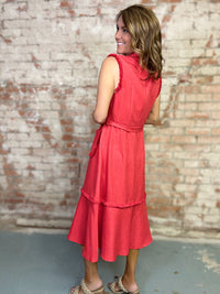 Amorelle Solid Midi Dress