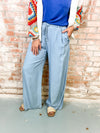 Richardson Wide Leg Chambray Pants - FINAL SALE