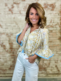 Vienna Tassel Embroidered Top