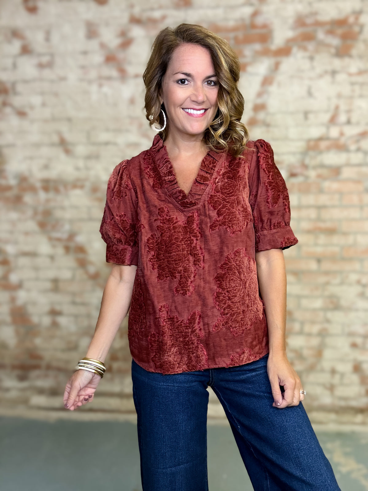 Audree Textured Top