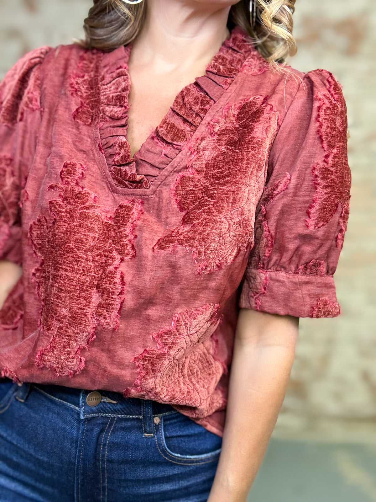 Audree Textured Top