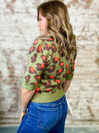 THML Fawn Animal Print Top