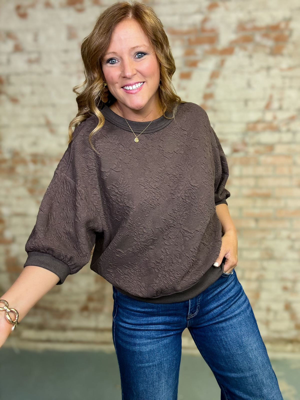 Emory Jacquard Top