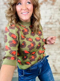 THML Fawn Animal Print Top
