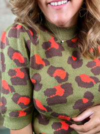 THML Fawn Animal Print Top