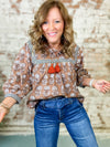 THML Harvest Print Top