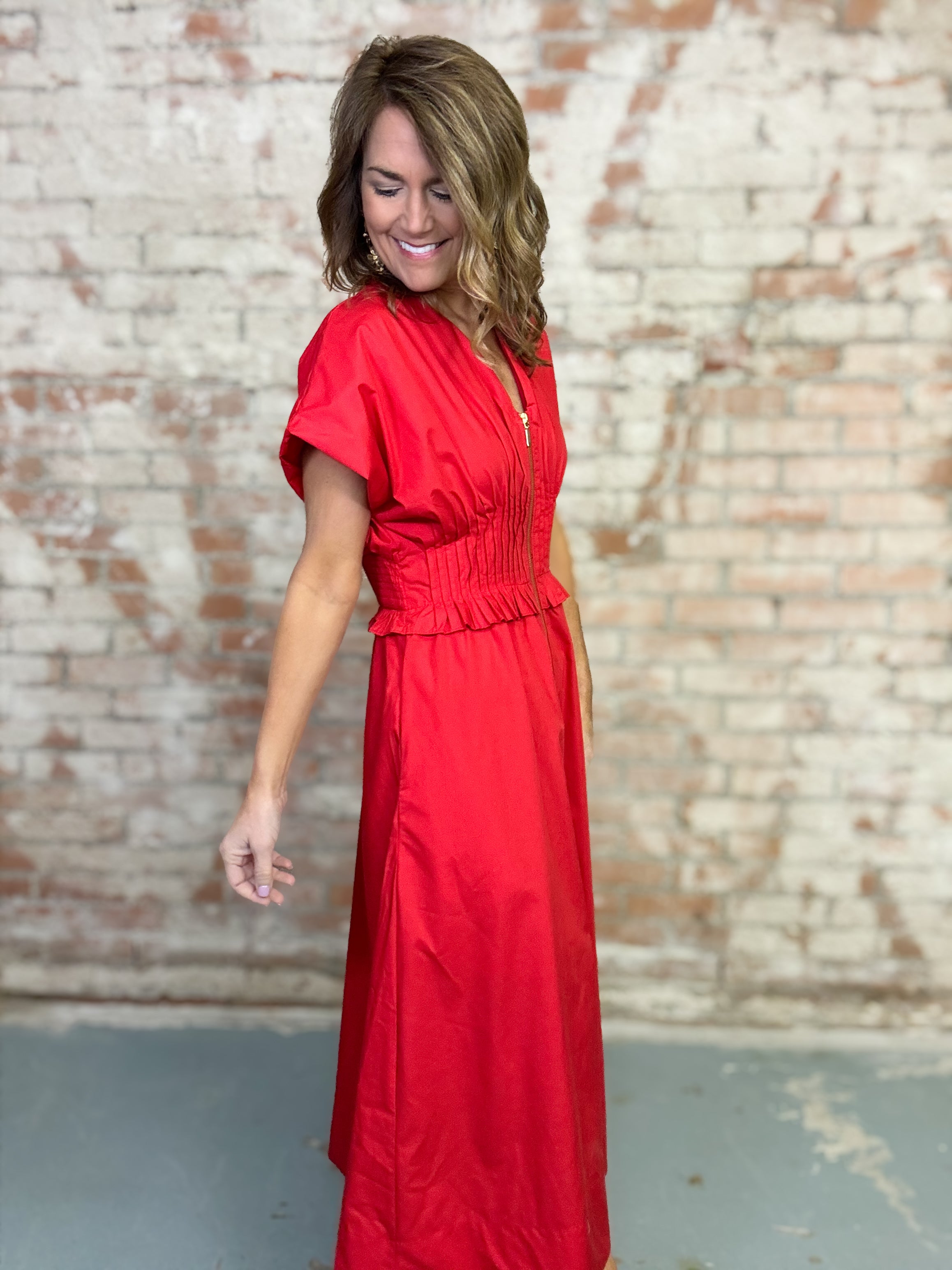 Jeanette Solid Dress