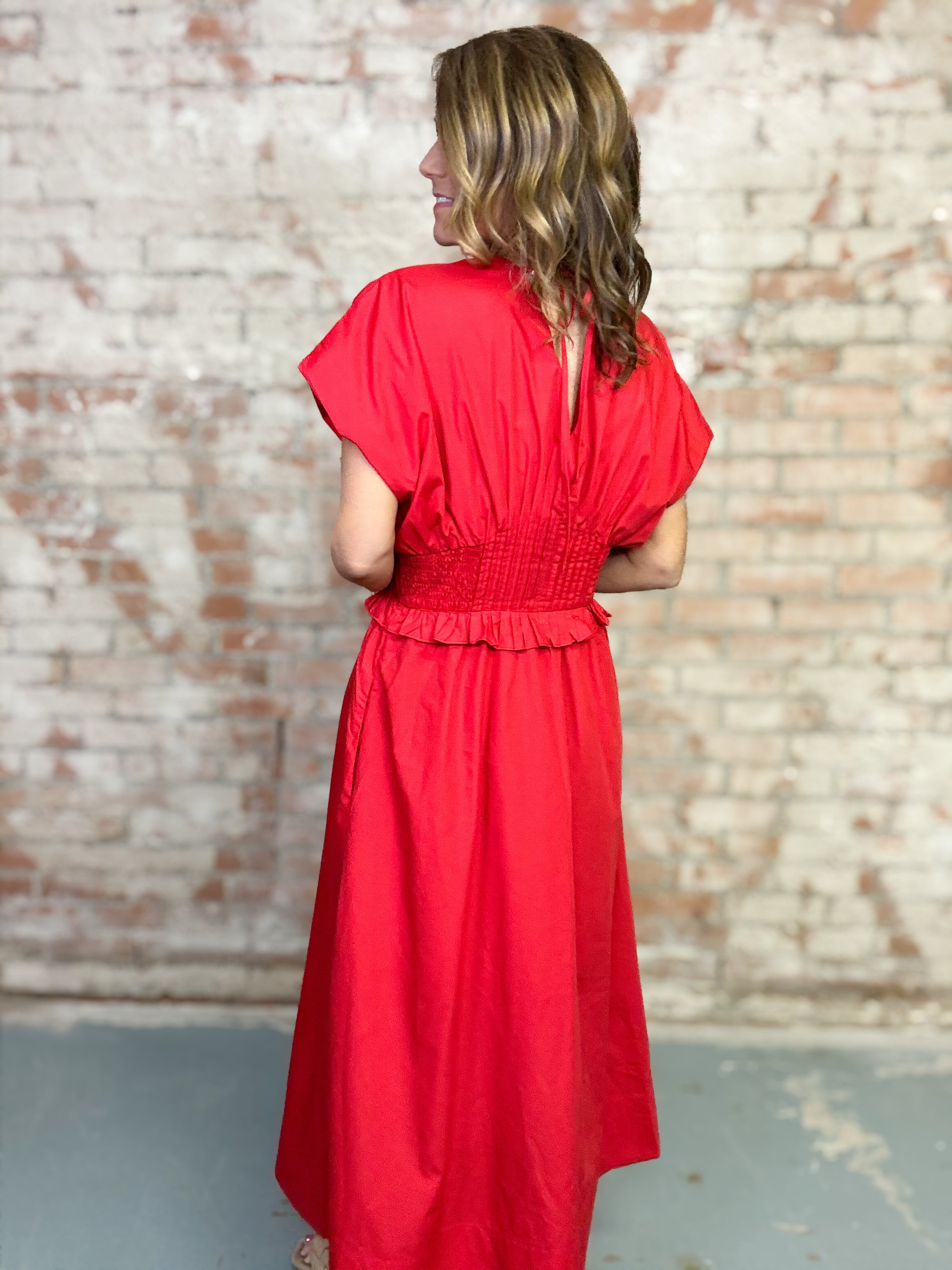 Jeanette Solid Dress
