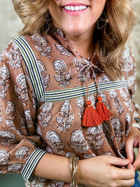 THML Harvest Print Top