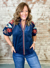 THML Maven Puff Sleeve Top