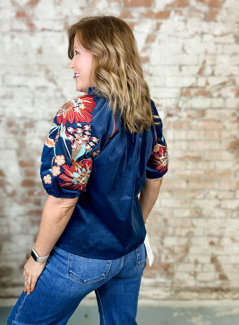 THML Maven Puff Sleeve Top
