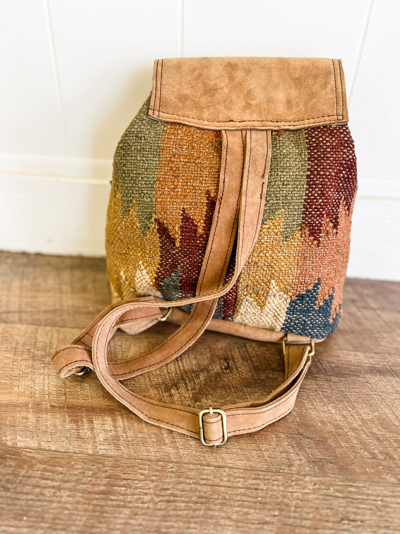 Ramona Jute Tapestry Backpack