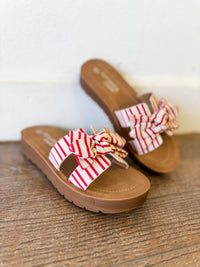 Susie Stripe Bow Sandal