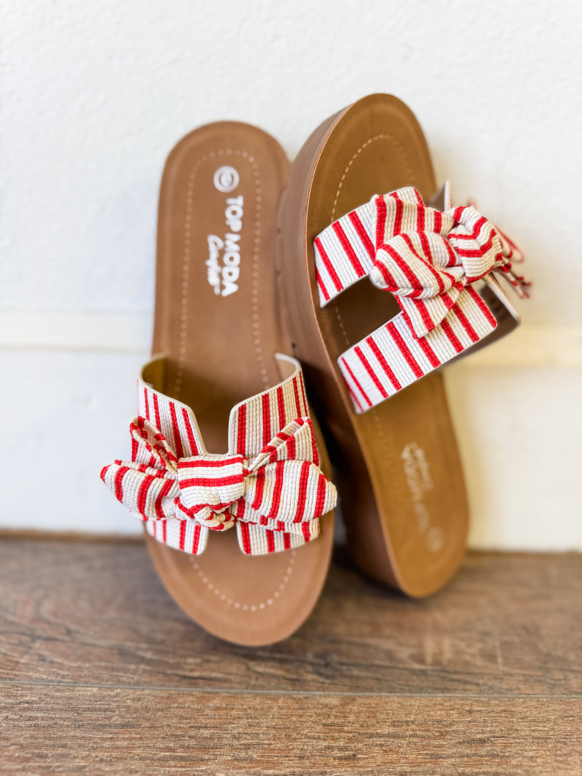 Susie Stripe Bow Sandal