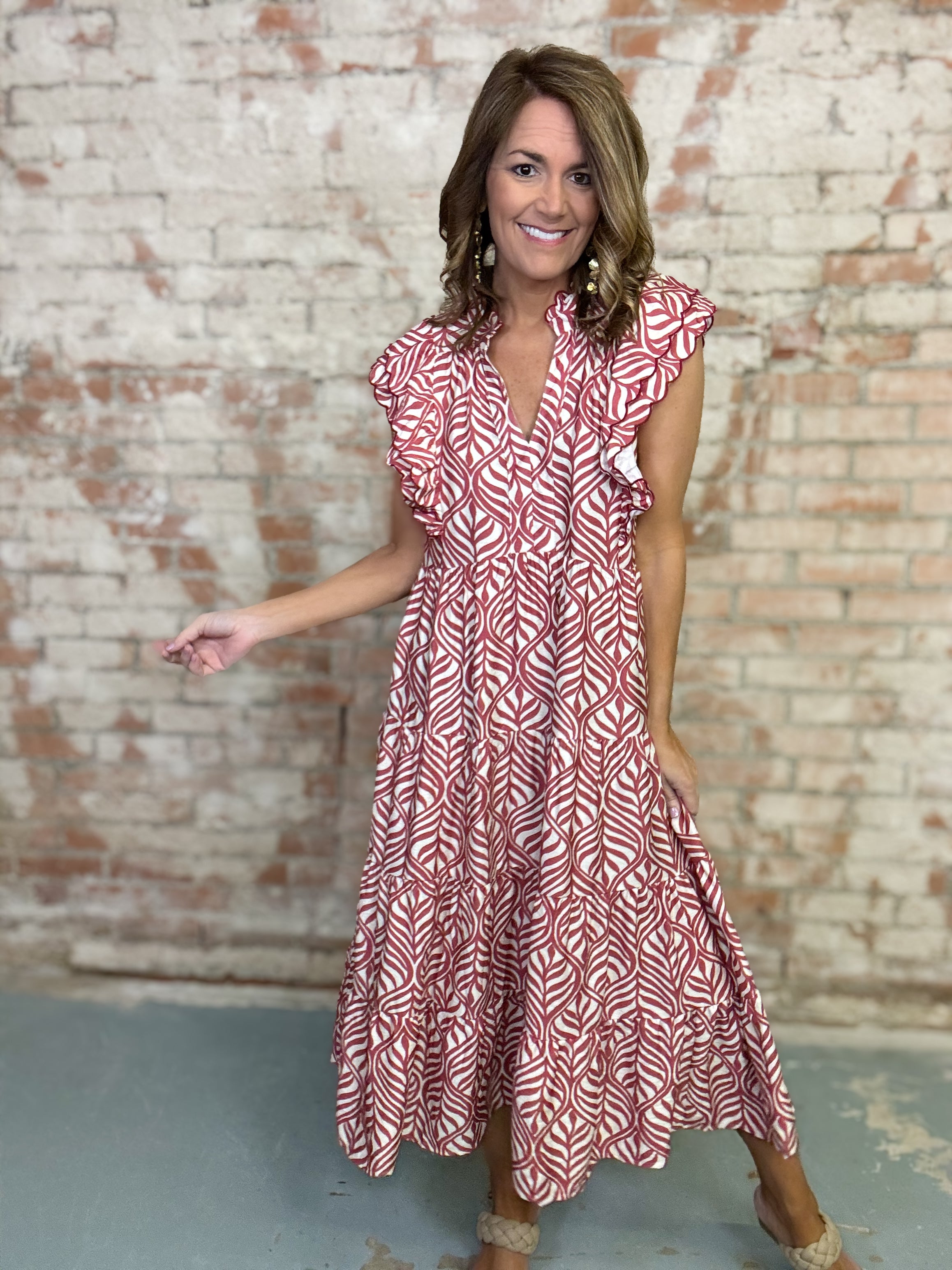 Tonja Tiered Midi Dress