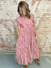 Tonja Tiered Midi Dress