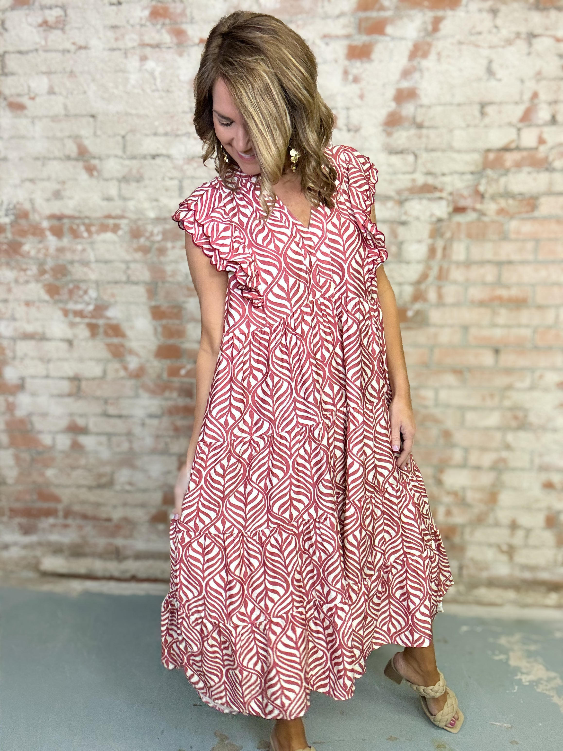 Tonja Tiered Midi Dress