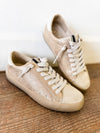 Shu Shop Mia Champagne Snake Sneaker