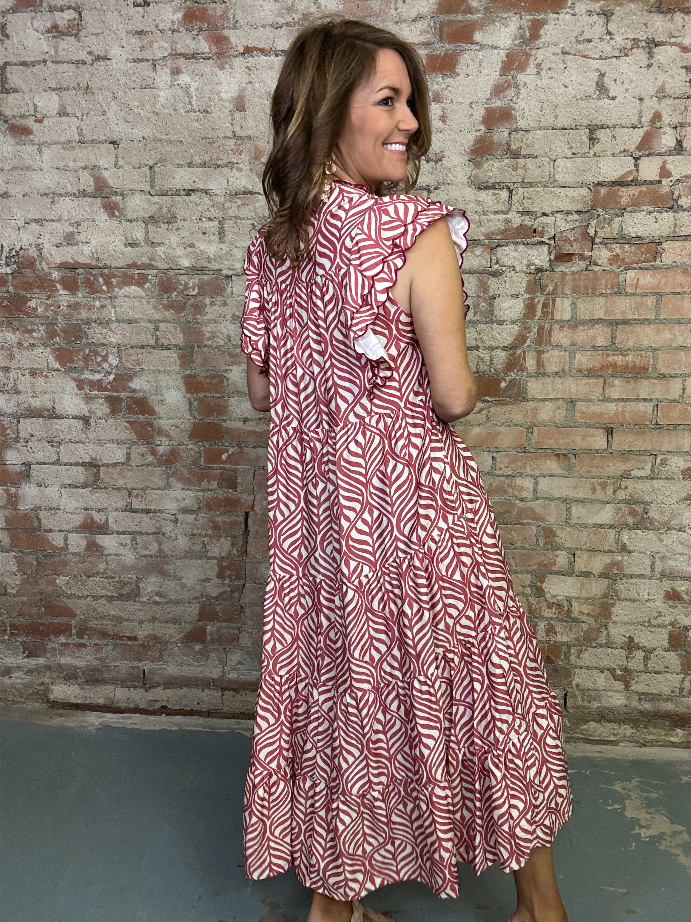 Tonja Tiered Midi Dress