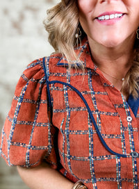 THML Selah Plaid Top