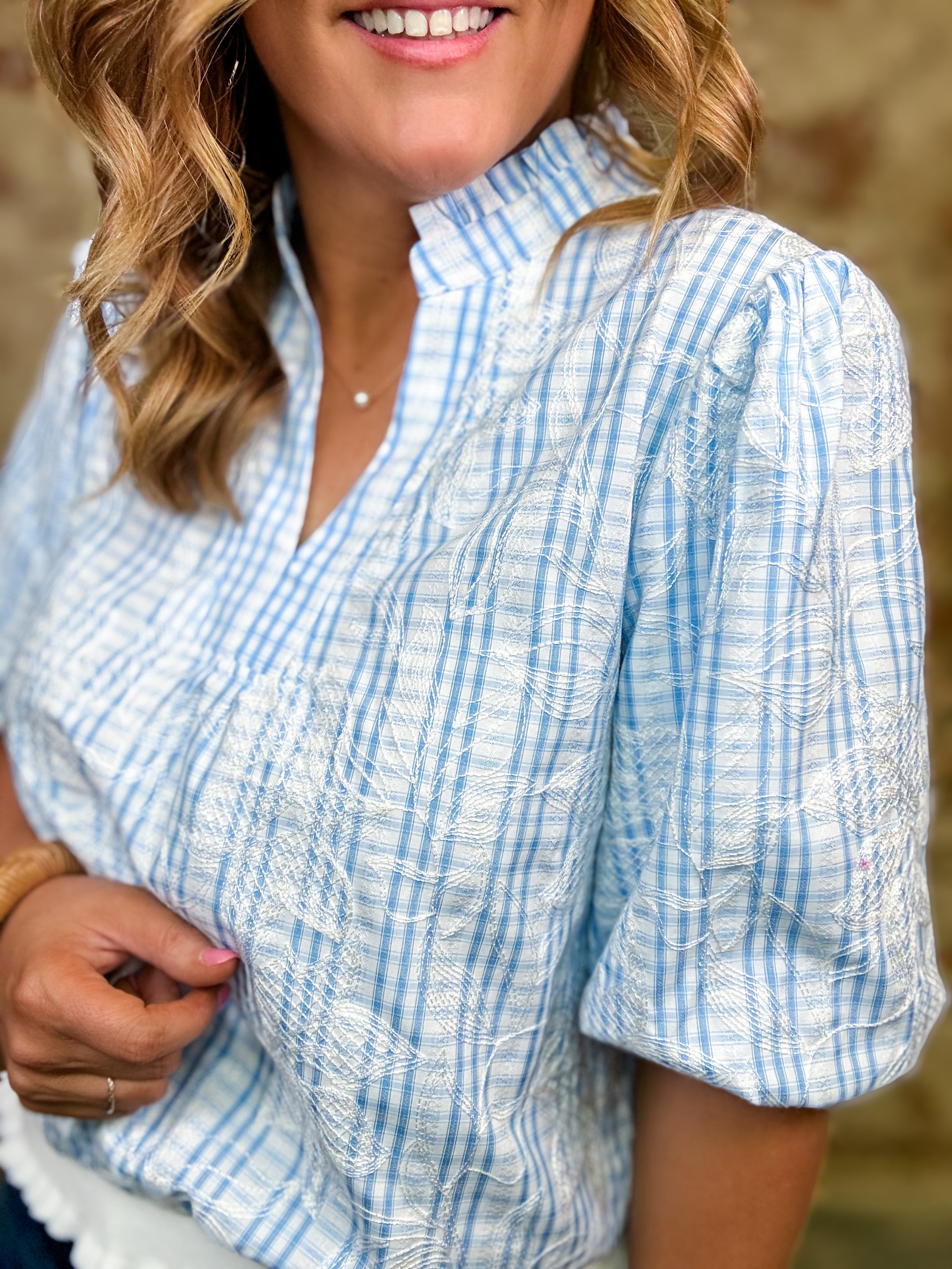 Fran Embroidered Top