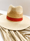 Alba Red Band Straw Hat
