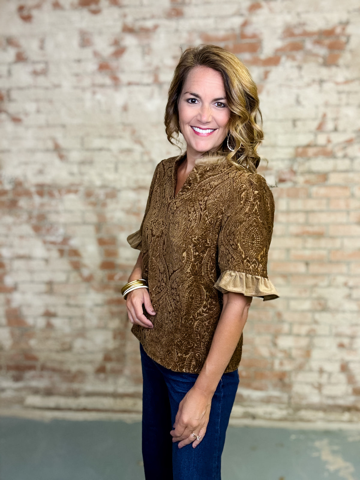 Harmony Jacquard Top