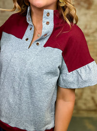 Arlet Colorblock Pullover Top