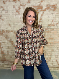 Serena Boho Floral Top