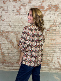 Serena Boho Floral Top