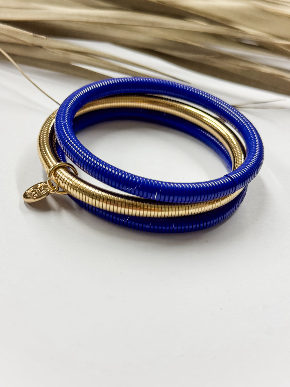 Lamay Blue + Gold Bracelet Set